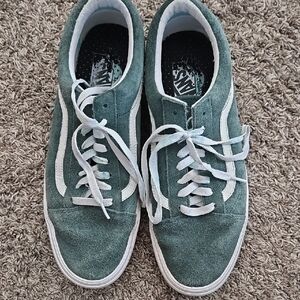 Vans Men's Teal Old Skool Suede Sneakers